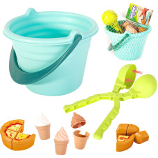 Woopie 2-in-1 Sand Toy Set – Ice Cream & Snowball Factory, 15 pieces