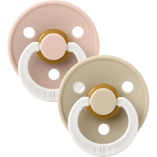 Bibs Knupīšu Komplekts BIBS Anatomical Blush Glow / Vanilla Glow - 0-6/6+ M (Spīd Naktī)