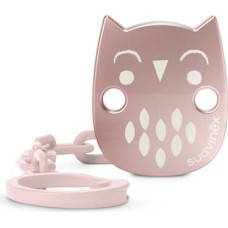Suavinex Bonhomia knupja klips Owl Pink