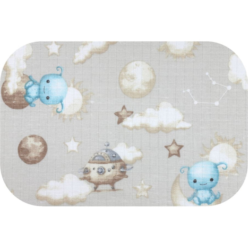 Ega Kids Diaper - 30305 - TETRA PRINT - EGA - ALIEN - BEIGE - size 70x80 cm