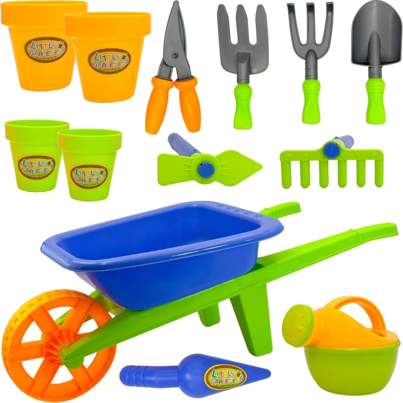 Woopie Taczka Ogrodowa Zestaw Małego Ogrodnika 13el.