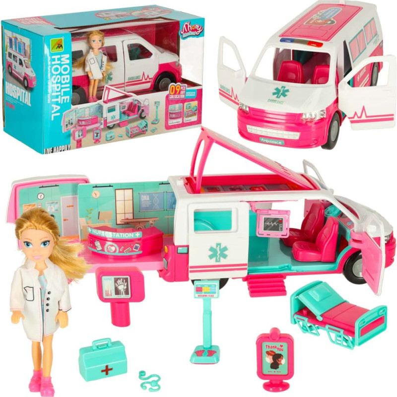 Accessories for a doll’s mobile ambulance hospital