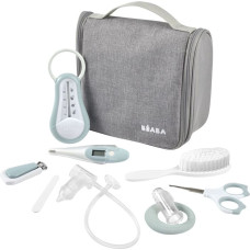 Beaba / Red Castle toiletry bag with compartments, grey-blue