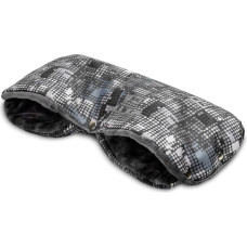 Sensillo pushchair muff dots graphite 8521
