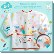Djeco Colours - Apron with pocket - Stickers and pencils