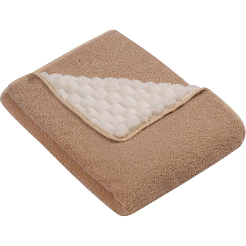 Duet Baby Blanket - 675 - double - CUBE / BOCULA - CARMEL - size 80x90 cm