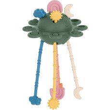 Petite&Mars 601817 Silikonowa zabawka sensoryczna Crazy Planet Misty Green 10 m+