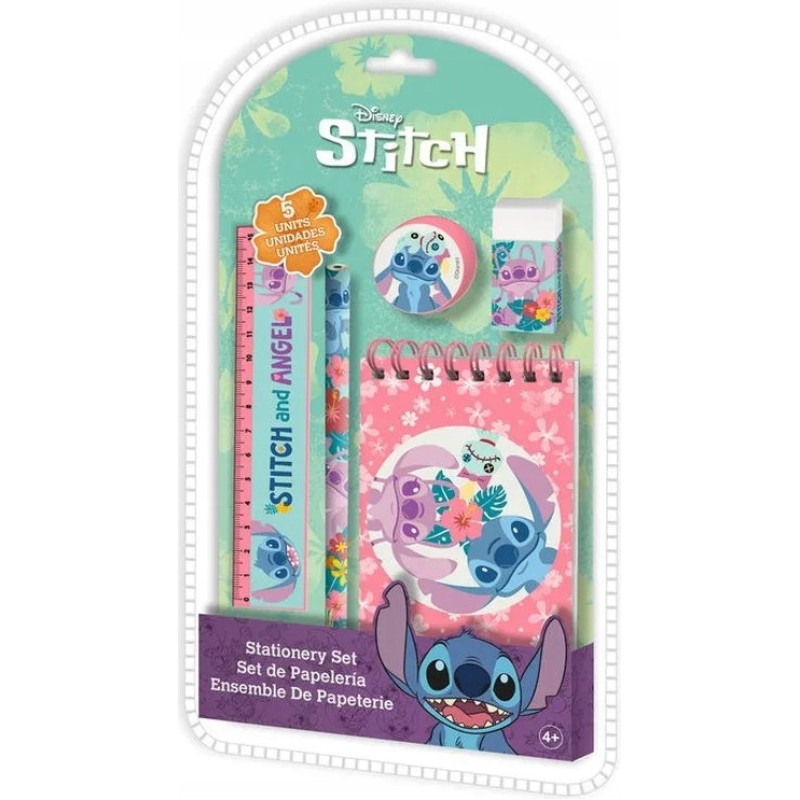 Kids Euroswan - Akcesoria Licencyjne 5PCS STATIONERY SET STITCH
