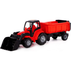 Polesie Tractor with bucket and semi-trailer Champion, in various colors
