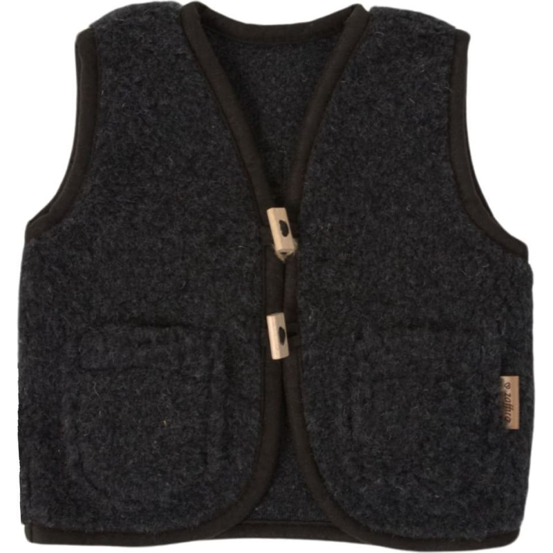 Wool baby vest Nevada 134/140 anthracite