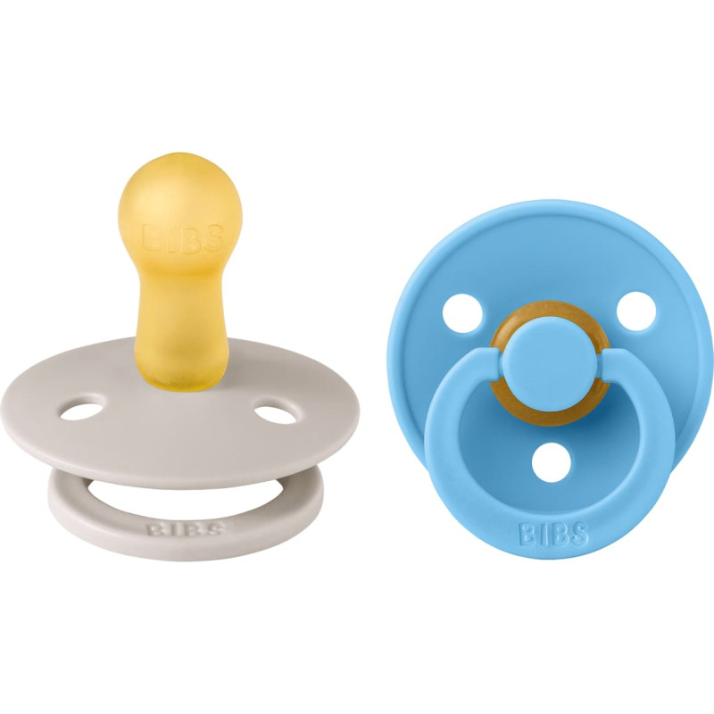 Bibs Colour Round pacifiers Mushroom/Breeze 0-6m 2pcs