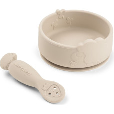 Done By Deer Stick&Stay learning meal set Sheepy Sand