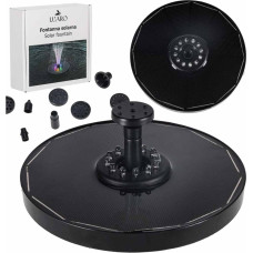 LUARO saules dīķa strūklaka dārza peldošais sūknis LED RGB 16cm