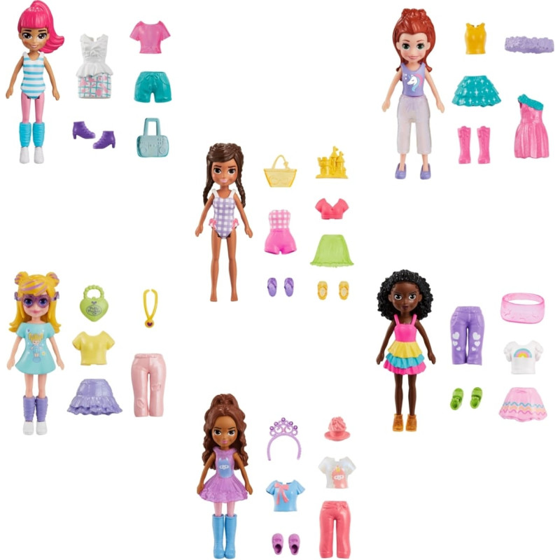 Polly Pocket 3&rdquo; Style Keychain Kit - Medium (3) 1pc