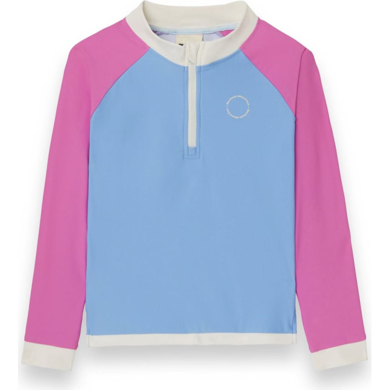 Kietla ICONIC swim T-shirt with UPF 50+ sun protection fabric and UV sensor, for ages 4-6, Purple Pink