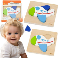 Viga Wooden Puzzle &ndash; Colorful Airplane