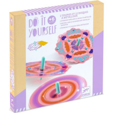 Djeco DIY - Mosaics & Stickers - Spinning tops - Flower Power