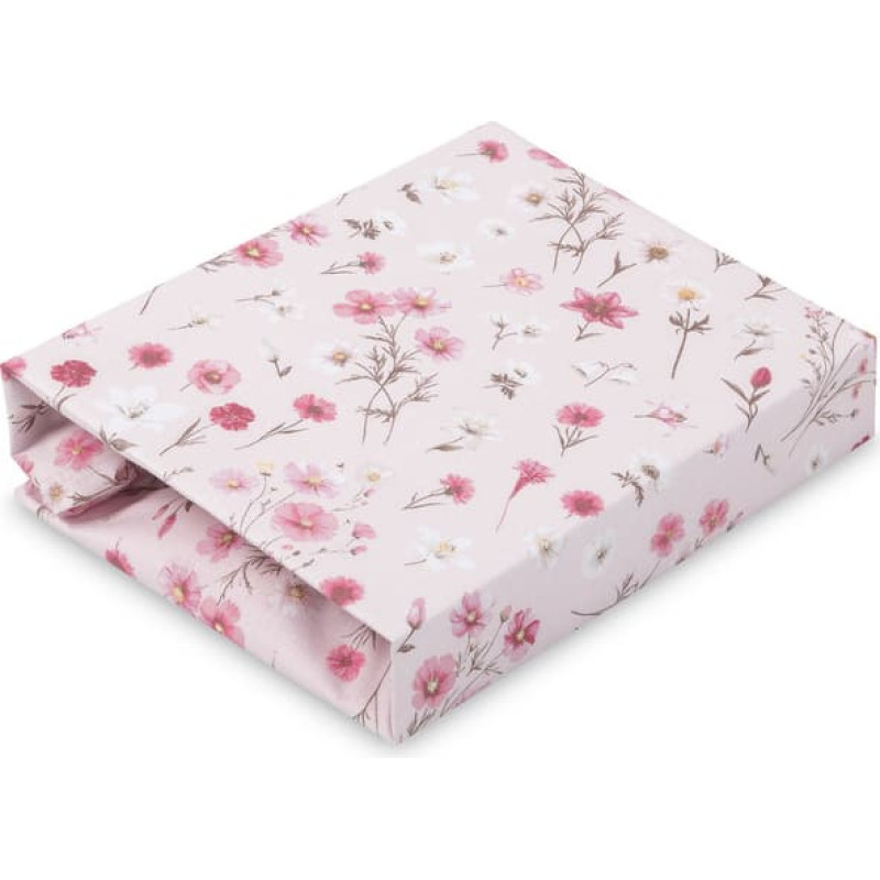 Sensillo PRINTED BEDSHEET COTTON BLOOM PINK 60X120