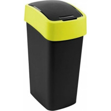 Curver Atkritumu spainis Flip Bin 45L melns/dzeltens