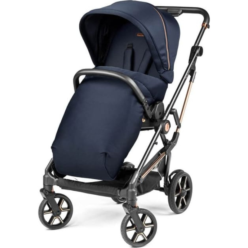 Peg-Perego Vivace BLUE SHINE Reversible stroller with foot muff