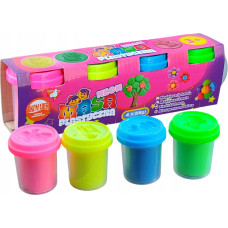 MASA PLASTYCZNA NEONOWA 4 SZTUKI 50g