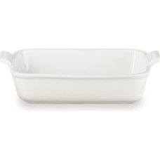 Le Creuset Cepamtrauks taisnstūra Heritage akmens masas 26x19cm / 2,4L balts