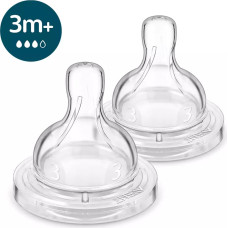 PHILIPS AVENT Anti-colic silicone teat, medium flow, 3M+ (2pcs.) SCY763/02