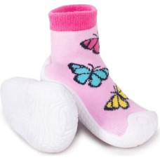 Yo Baby Zeķes ar gumijas zoli BUTTERFLIES 21 izm. OBG-0005