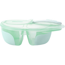 Two compartment bowl with spoon Tasty Mint