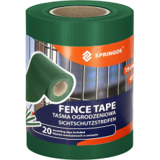 Springos Fence tape Springos FN0008 19 cm x 35 m 450g/m2, dark green 20 Clips