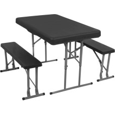 Springos Folding table with 2 benches Springos GF0097 105 x 65 x 69 cm