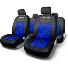 Sparco Universal Seat Cover Set, black/blue