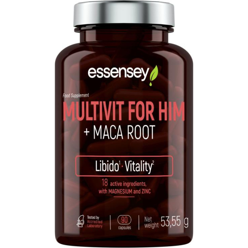 Trec Multivitamiin meestele TREC ESSENSEY MULTIVIT FOR HIM + MACA ROOT 90 kapslit