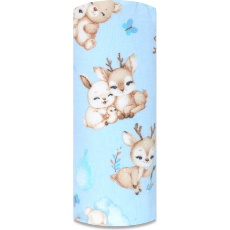 Ega Kids Diaper - 14473 - FLANNEL PRINT - EGA - DEER & TEDDY BEAR - BLU E- size 70x80 cm