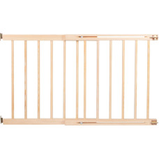 Wooden Safety Gate Springos SG005, Adjustable 72-122 cm
