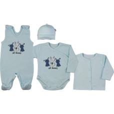 Koala Baby Baby linen set - 4 parts - 09-904 - RABBIT - BLUE -  size 62