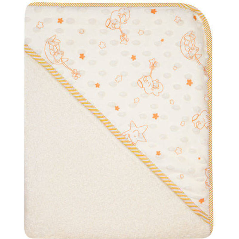 Duet Baby Bathing cover - 651 - TERRY - MINKY - size 100x100 - ECRU