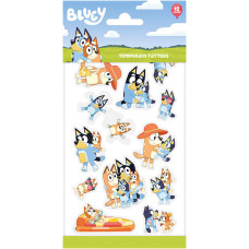 Bluey Temporary Tattoos, 12 pcs.