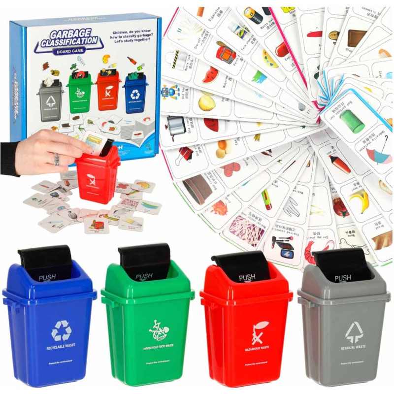 Educational skill game “Waste Sorting Learning ECO” – 108 cards