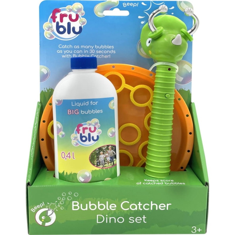 Fru Blu DKF0913 Zestaw łapacz baniek Dino + płyn 0,4l