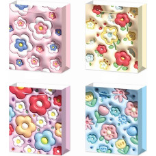 TORBA NA PREZENTY PASTELOWE KWIATY L