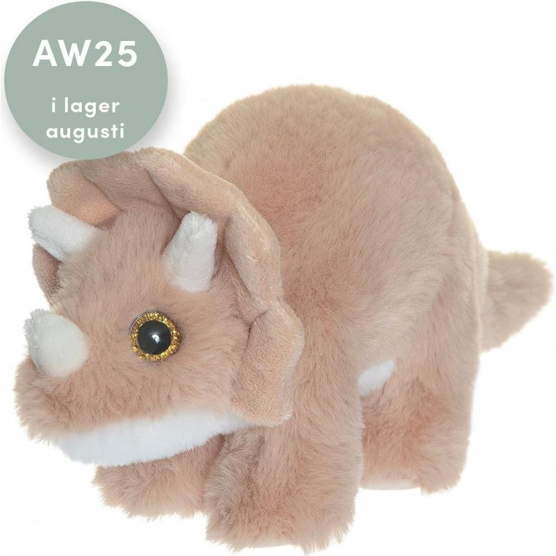 Teddykompaniet soft toy Dino Triceratops, 25cm Peach