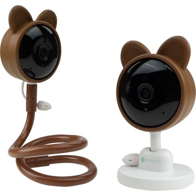 Mary's MW61441 Electronic Baby Monitor – Brown Bear Camera, WiFi, TUYA