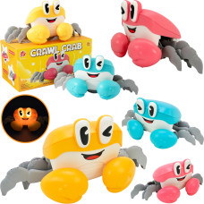 KRAB ŚWIECĄCY NA BATERIE 3 KOLORY