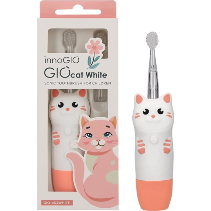 Innogio GIO-453WHITE Soniczna szczoteczka dla dzieci GIOcat biała
