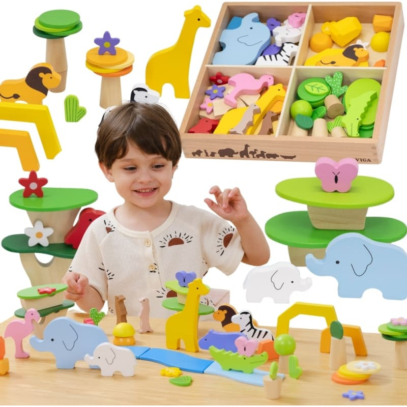 Viga 44820 Drewniane Klocki Opowieści Tropikalne