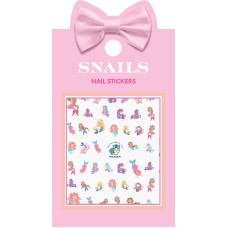 Snails nail stickers, Aqualand