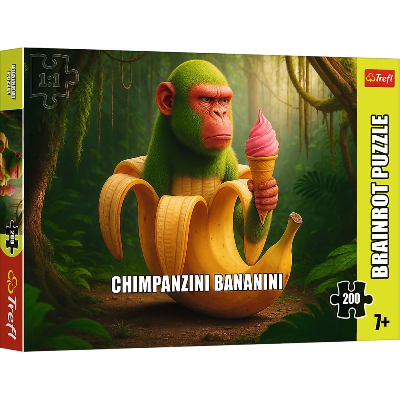 Trefl BRAINROT puzzle Chimpanzini Bananini, 200 pcs