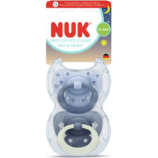 NUK 10177263 Smoczek uspokajający 2 elementowy 18-36m D&N niebieski