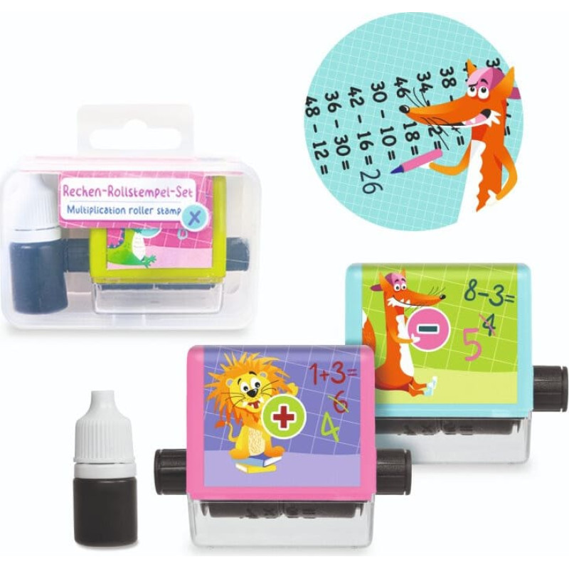 Trendhaus ABC Champion HS - Mathematic roller stamp (1 set., 3 designs)